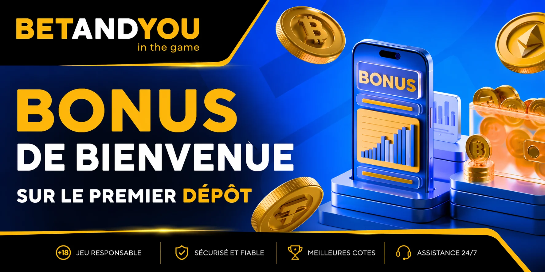 Bonus de bienvenue Betandyou