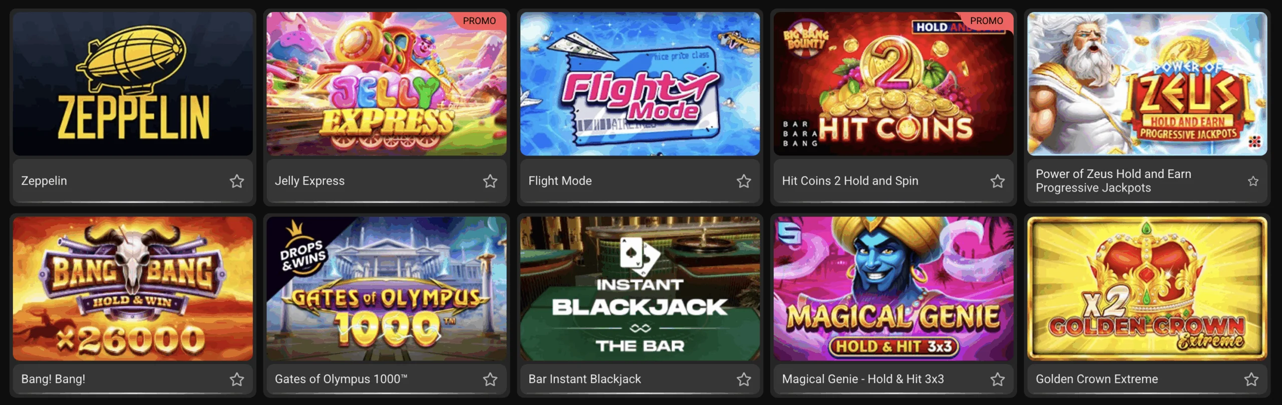 Jeux de casino sur Betandyou